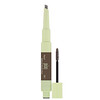 Pixi Beauty, 2-In-1 Natural Brow Duo, Waterproof Brown Pencil & Gel, Deep Brunette, Pencil 0.007 oz (0.2 g), Gel 0.084 fl oz (2.5 ml)