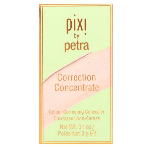 Pixi Beauty Correction Concentrate, Colour Correcting Concealer, Brightening Peach, 0.1 oz (3 g)