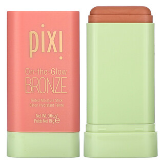 Pixi Beauty, On-the-Glow Bronze, Barra humectante con color, Brillo cálido, 19 g (0,6 oz)