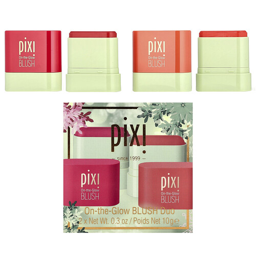 Pixi Beauty, Dúo de rubores que iluminan la piel, 2 unidades, 10 g (0,3 oz) cada una
