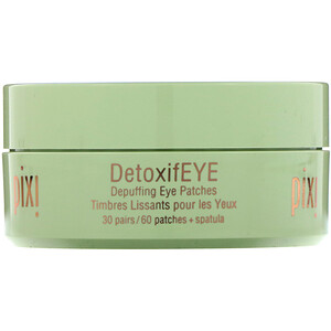 Отзывы о Пикси Бьюти, Skintreats, DetoxifEye, Depuffing Eye Patches, 30 Pairs + Spatula