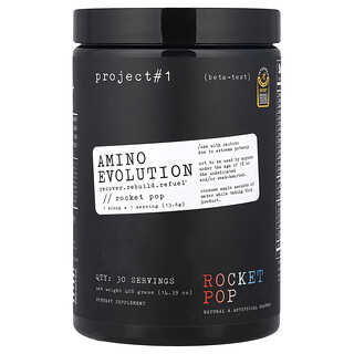 Project 1 Nutrition‏, Amino Evolution, בטעם רוקט פופ, 408 גרם (14.39 אונקיות)