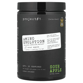 Project 1 Nutrition, Amino Evolution, кисле яблуко, 429 г (15,13 унції)