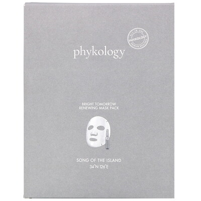 

Phykology Bright Tomorrow Renewing Mask Pack, 5 Sheets, 23 g Each