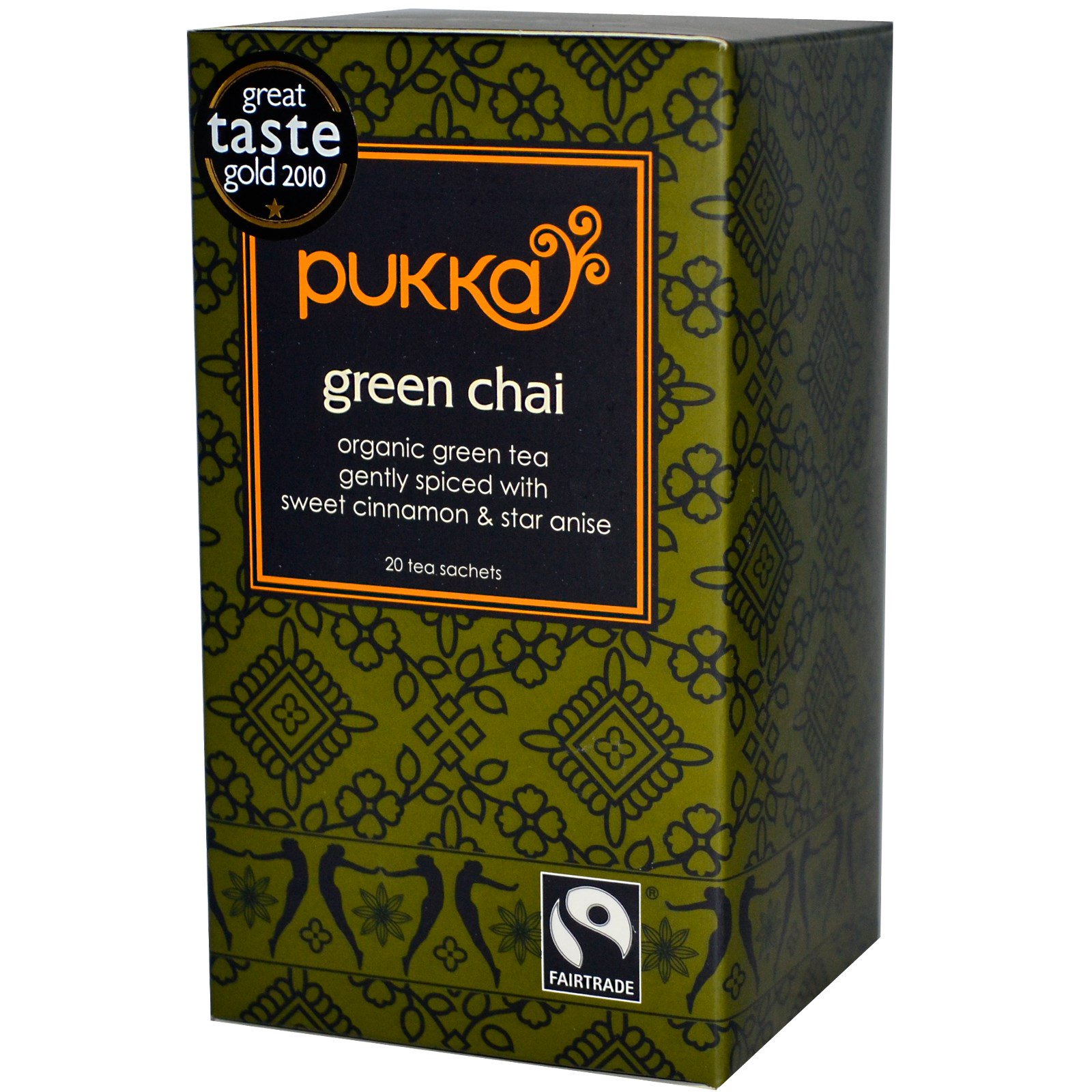 Pukka Herbs, Green Chai, 20 Tea Sachets, 1.41 oz (40 g) iHerb
