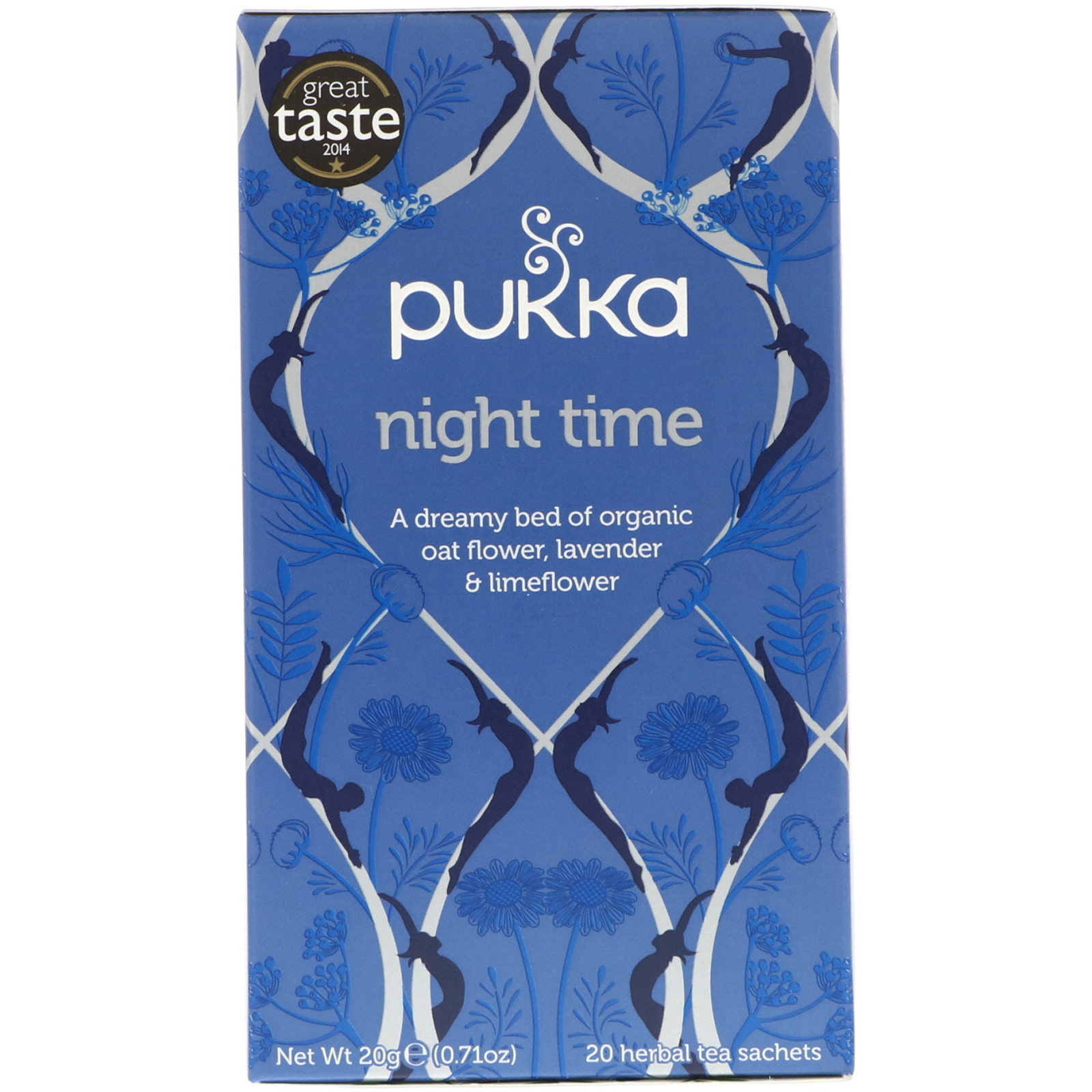 Pukka Herbs Night Time Tea Caffeine Free 20 Herbal Tea Sachets 0 71 