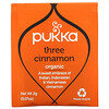 Pukka Herbs‏, شاي ثلاث قرفة، خالٍ من الكافيين، 20 كيس شاي عشبي، 1.41 أونصة (40 غ)