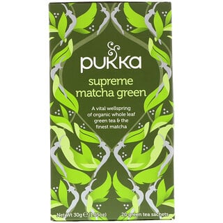 Pukka Herbs, Supreme Matcha Green，20 綠茶包，1.05 盎司（30 克）