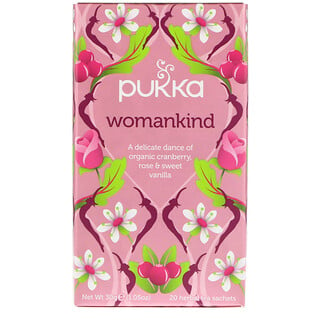 Pukka Herbs, Womankind، خال من الكافيين، 20 كيس شاي عشبي، 1.05 أونصة (30 جم)