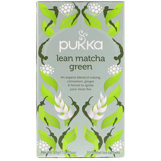 Pukka Herbs, Lean Matcha Green，20 草本茶包，1.05 盎司（30 克）