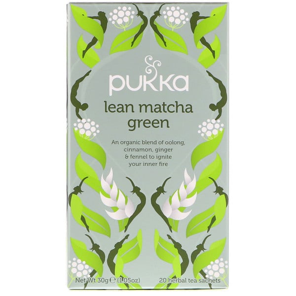 Pukka Herbs, リーン抹茶グリーン、ハーブティー20袋、30g（1.05オンス）