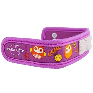 Паракито, Mosquito Repellent Band + 2 Pellets, Kids, Owl, 3 Piece Set отзывы