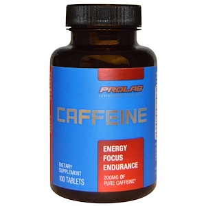 Пролаб, Caffeine, 200 mg, 100 Tablets отзывы покупателей