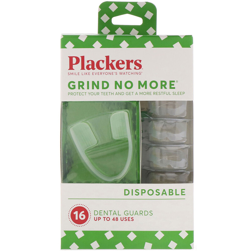 Plackers, Grind No More, Disposable, Dental Guards, 16 Count iHerb