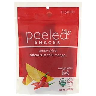 Peeled Snacks, Gently Dried, Organic, Chili Mango, 2.8 oz (80 g)