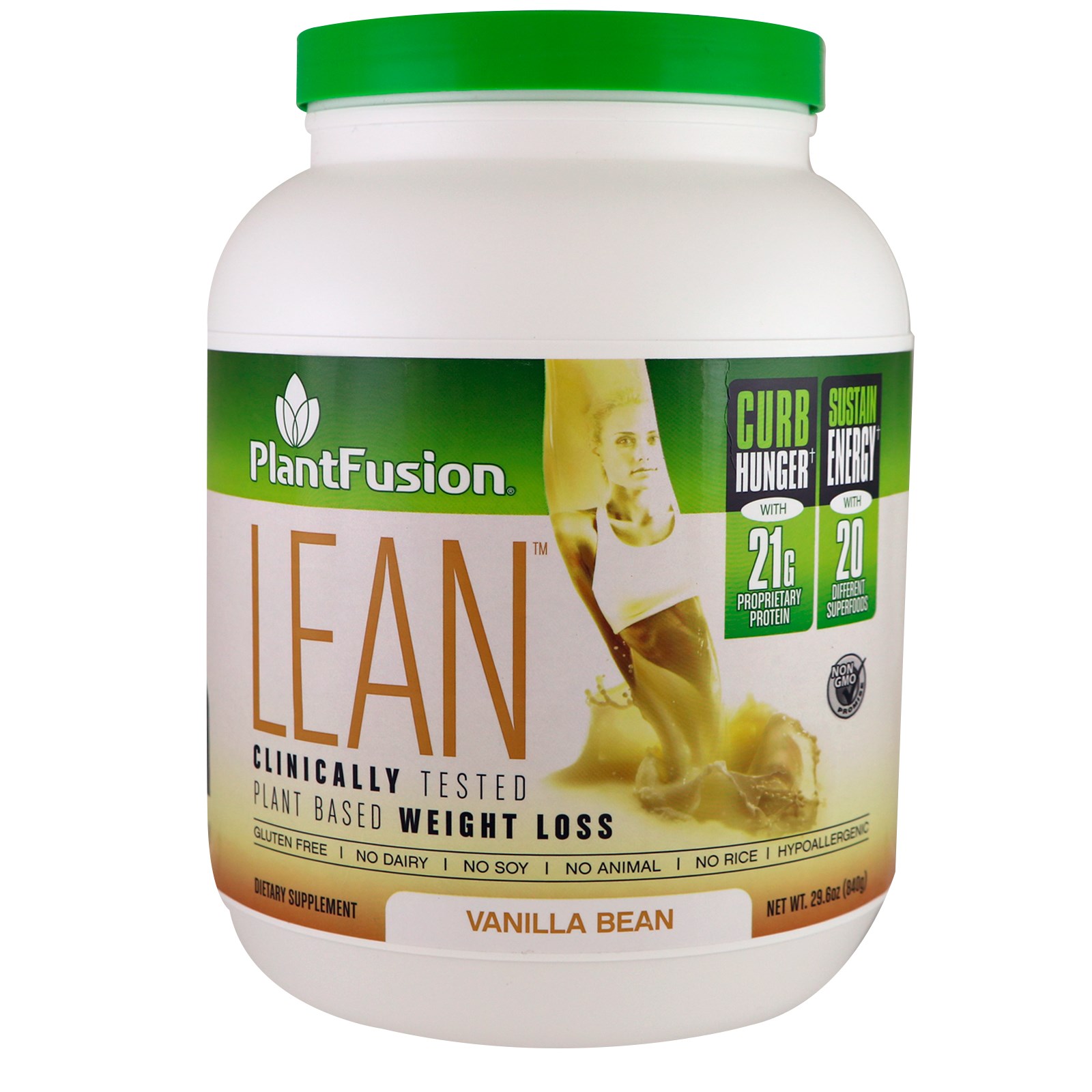 PlantFusion, Lean, Vanilla Bean, 29.6 oz (840 g) - iHerb