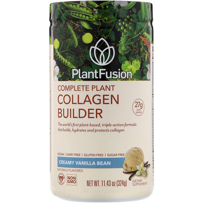 Купить PlantFusion комплексная добавка с растительным коллагеном, со вкусом ванили, 324 г (11, 43 жидк. унции)