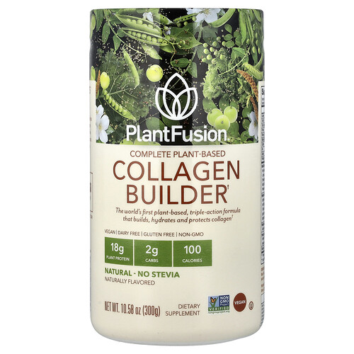 Plantfusion Complete Plant-Based Collagen Builder, Natural, 10.58 oz (300 g)