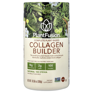 PlantFusion, повноцінний рослинний засіб для стимуляції вироблення колагену, натуральний, 300 г (10,58 унції)