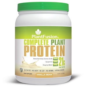 PlantFusion, Полный растительный белок, стручок ванили, 1 фунт (454 г)