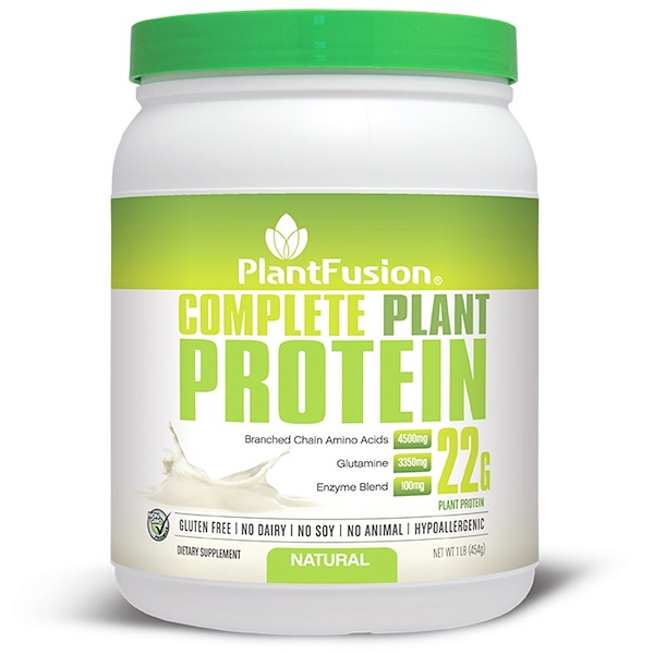 PlantFusion, Комплексный растительный белок, натуральный, 1 фунт (454 г) (Discontinued Item) 