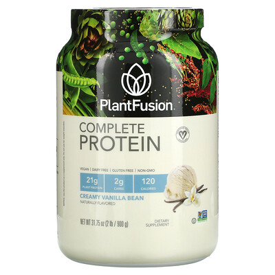 PlantFusion Complete Protein, сливочная ваниль, 900 г (2 фунта)