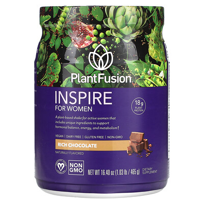 

PlantFusion Inspire for Women насыщенный шоколад 465 г (16 40 унции)