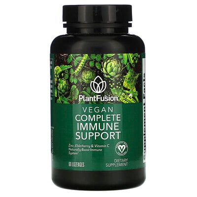 Купить PlantFusion Vegan Complete Immune Support, 60 Vegan Lozenges