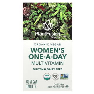 PlantFusion, Vrouwen één-per-dag multivitamine, 60 veganistische tabletten