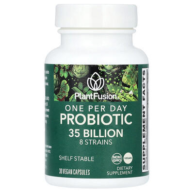 PlantFusion  One Per Day Probiotic  35 Billion  30 Vegan Capsules