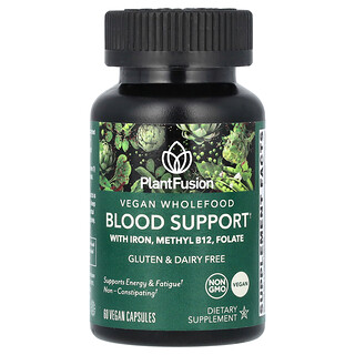 PlantFusion, Wegańska żywność pełnowartościowa, Blood Support, 60 kapsułek wegańskich