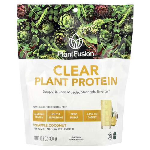 Plantfusion Clear Plant Protein, Pineapple Coconut, 10.6 oz (300 g)