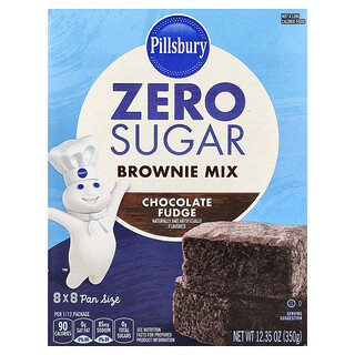 Pillsbury, Zero Sugar, amestec de brownie, ciocolată fudge, 12,35 oz (350 g)