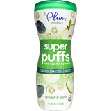 Plum Organics, Super Puffs, органические колечки из овощей, фруктов и злаков, шпинат и яблоко, 1,5 унции (42 г) отзывы