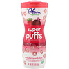 Plum Organics, Super Puffs, снек из органических злаков, клубника со свеклой, 1,5 унции (42 г)