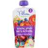 Plum Organics, Nourriture bio pour bébé, 2e âge, pomme, prune et orge, 3,5 onces (99 g)