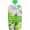 Plum Organics, Aliment Bio pour Bébés, Étape 2, Poire, Haricot vert et Yahourt Grec, 3,5 oz (99 g)