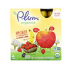 Plum Organics, Applesauce Mashups with Strawberry & Banana, 4 Pouches, 3.17 oz (90 g) Each