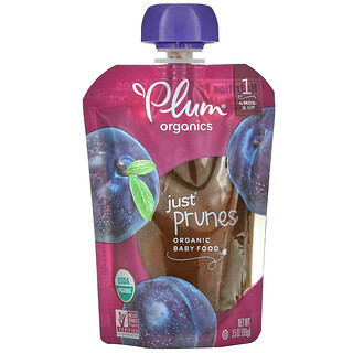 Plum Organics, Bio-Babynahrung, Phase 1, nzr Pflaumen, 3.5 oz (99 g)