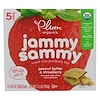 Plum Organics, Jammy Sammy, Peanut Butter & Strawberry, 5 Bars, 1.02 oz (29 g) Each