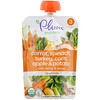 Plum Organics, Organic Baby Food, Stage 3, Carrot, Spinach, Turkey, Corn, Apple & Potato with Celery & Onion, 4 oz (113 g)