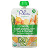 Plum Organics‏, غذاء عضوي للأطفال، المرحلة 3، جزر وبطاطا وذرة وبازلاء ودجاج مع الكينوا والكرفس والكراث، 4 أونصات (113 جم)