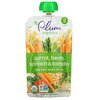 Plum Organics, Comida orgánica para bebés, Etapa 2, Zanahoria, frijoles, espinaca y tomate con avena, 99 g (3,5 oz)