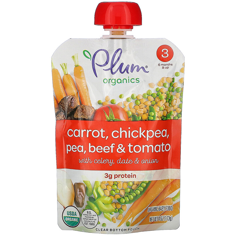Plum Organics, Organic Baby Food, 6 Months &amp; Up, Carrot