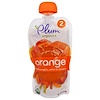 Plum Organics, イート・ユア・カラー、オレンジ:桃、かぼちゃ、ニンジン、シナモン、99g