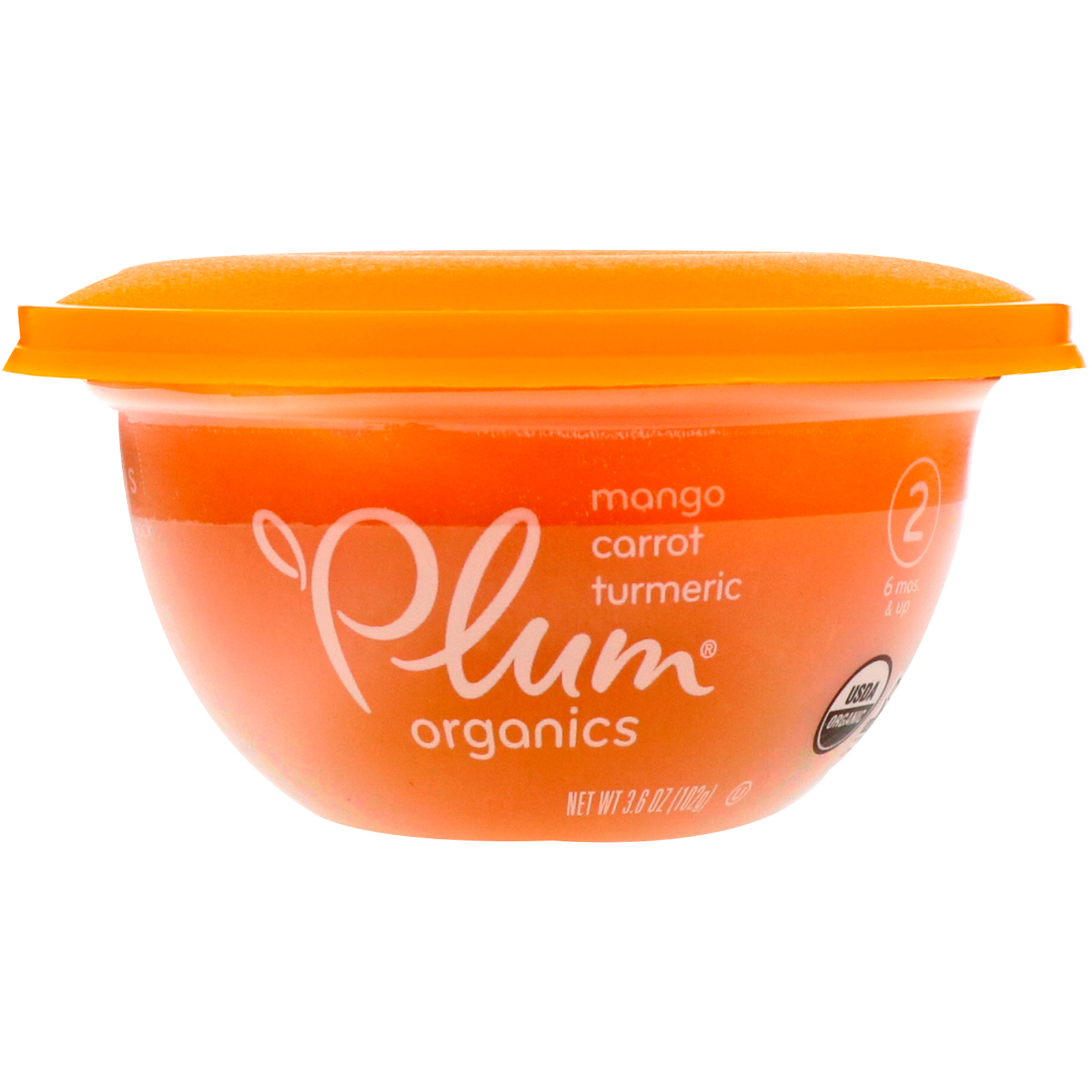 Plum Organics, Baby Bowl, Stage 2, Mango, Carrot, Turmeric, 3.6 oz (102