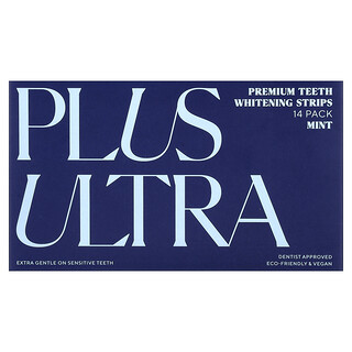 Plus Ultra, Bandes de blanchiment des dents premium, Menthe, Paquet de 14