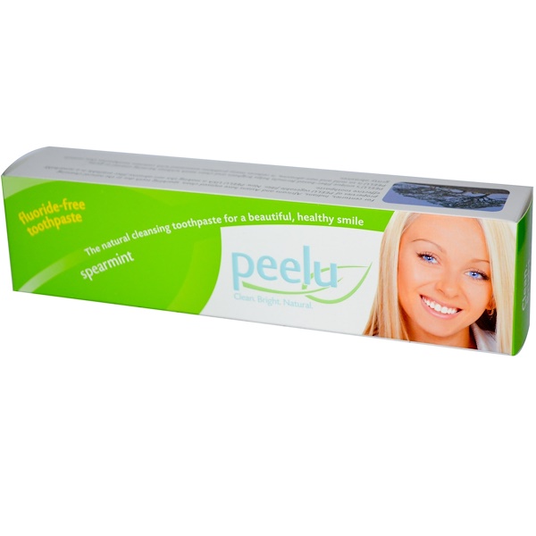 Peelu, Fluoride-Free Toothpaste, Spearmint, 7 oz (198 g) (Discontinued Item) 