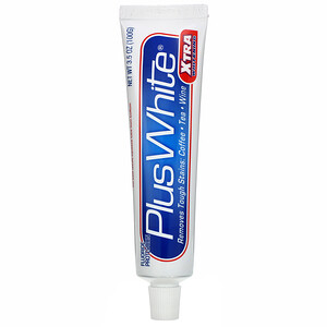 Отзывы о Плас Уайт, Xtra Plus White Toothpaste with Tartar Control, Cool & Crisp Mint Flavor, 3.5 oz (100 g)