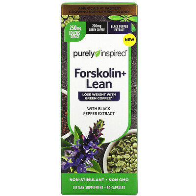 Purely Inspired Forskolin + Lean, 60 Capsules